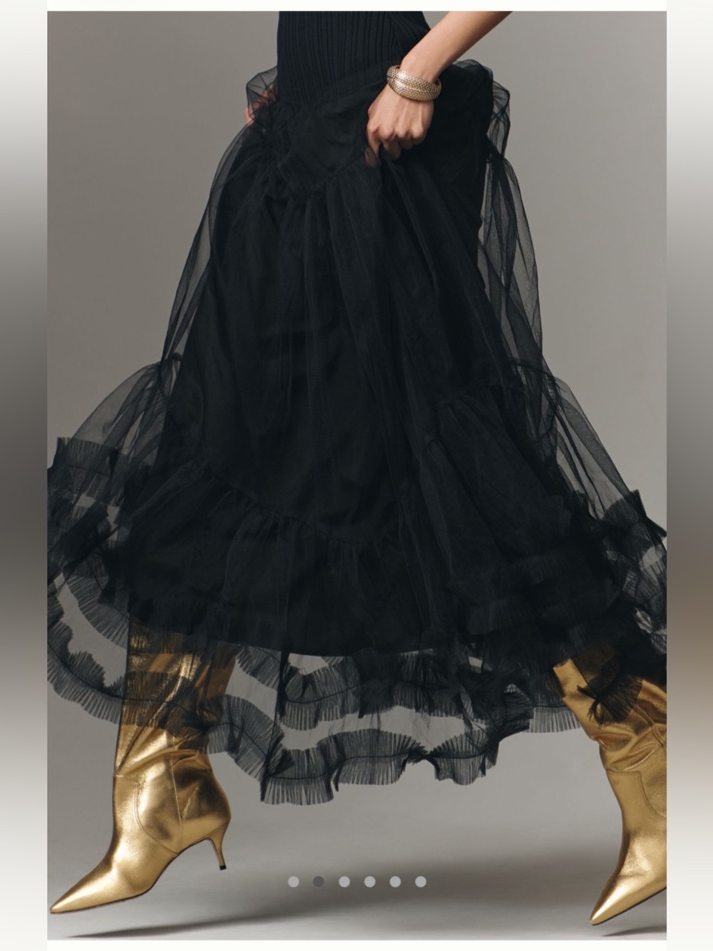 🆕 En Saison Darcy Sleeveless Tulle Midi Dress - Picture 2 of 3